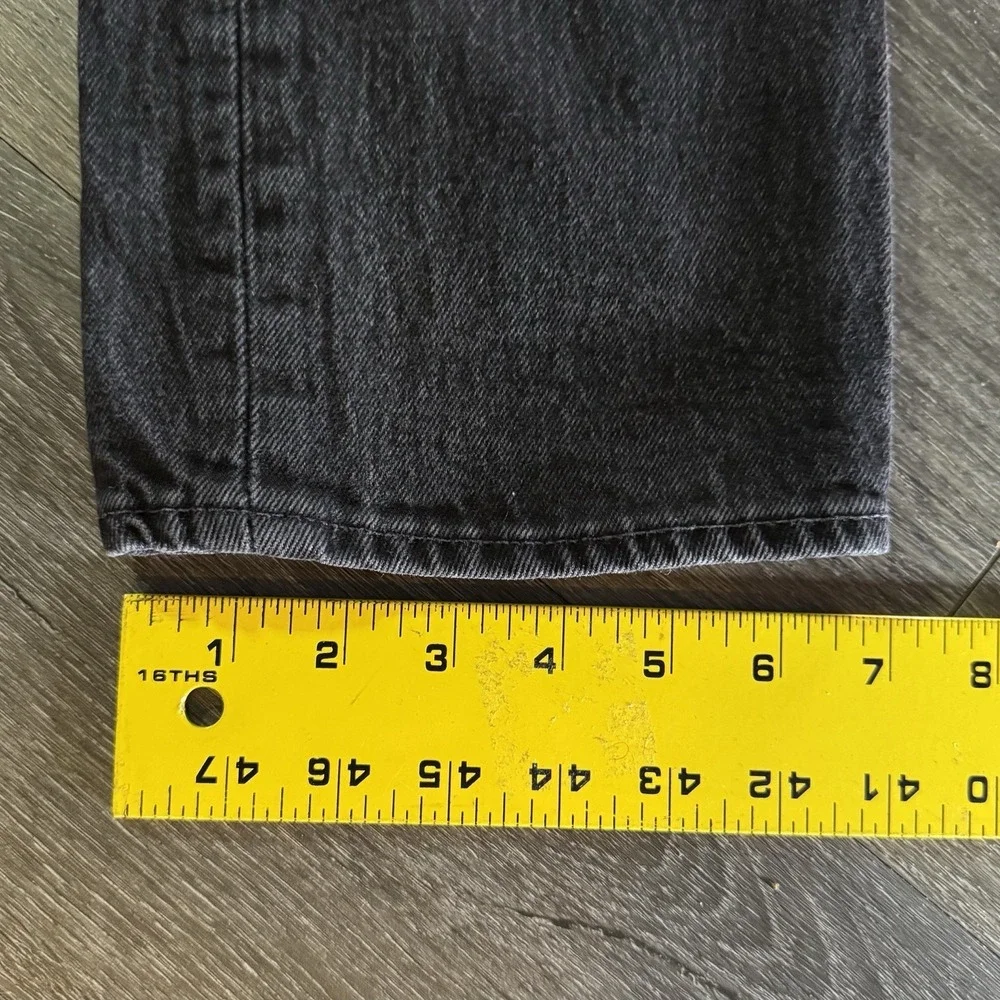 Levis 501 '93 Jeans Mens 32x30 Black Dark Wash Button Fly Straight Denim Pants